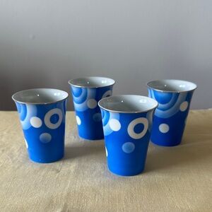 Mepoco Ware Japan Blue and White Cups